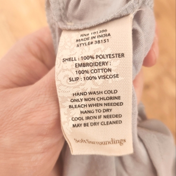 NWT Soft Surroundings Maxi Dress in Grey, Size PM - Picture 8 of 10